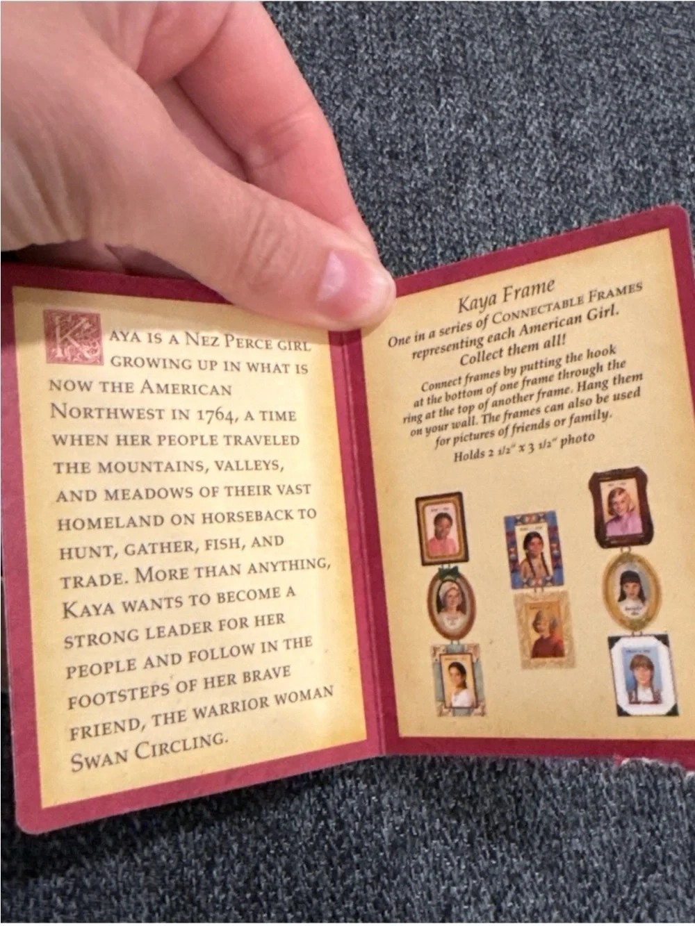 Rare 2003 Hallmark American Girl 'Molly 1944' Connectable Photo Frame 4” x 3”